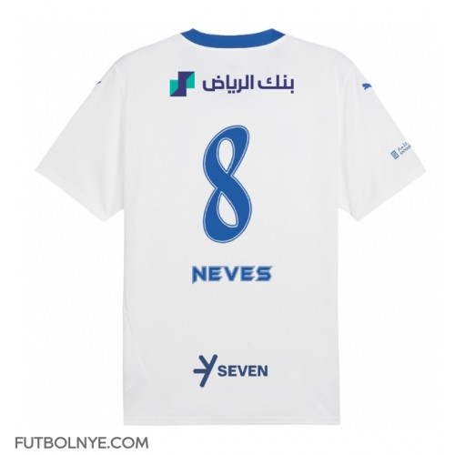 Camiseta Al-Hilal Ruben Neves #8 Visitante Equipación 2024-25 manga corta